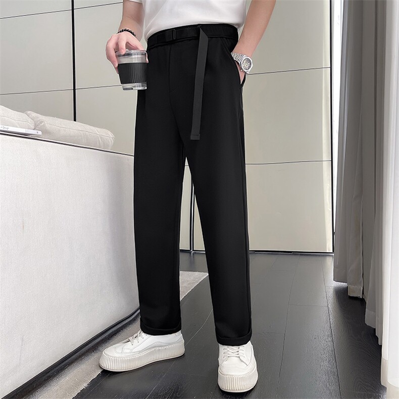 轻熟风~2025春季新款腰带设计休闲裤X10/P60,男装休闲裤,电商B331