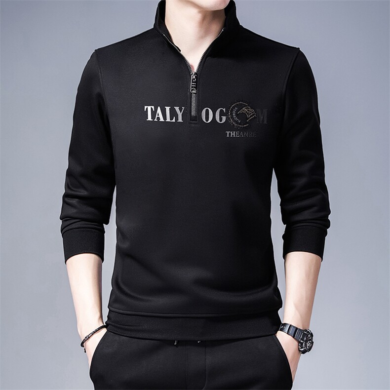 SA8366钱塘2020-2冬季厚款时尚休闲新款半高领中青年男士卫衣P72,男装卫衣,钱塘207-2
