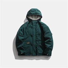 ZM059-P140连帽工装多口袋羊羔毛夹棉棉衣加厚棉服潮牌外套男，男装棉衣，星座1408-1
