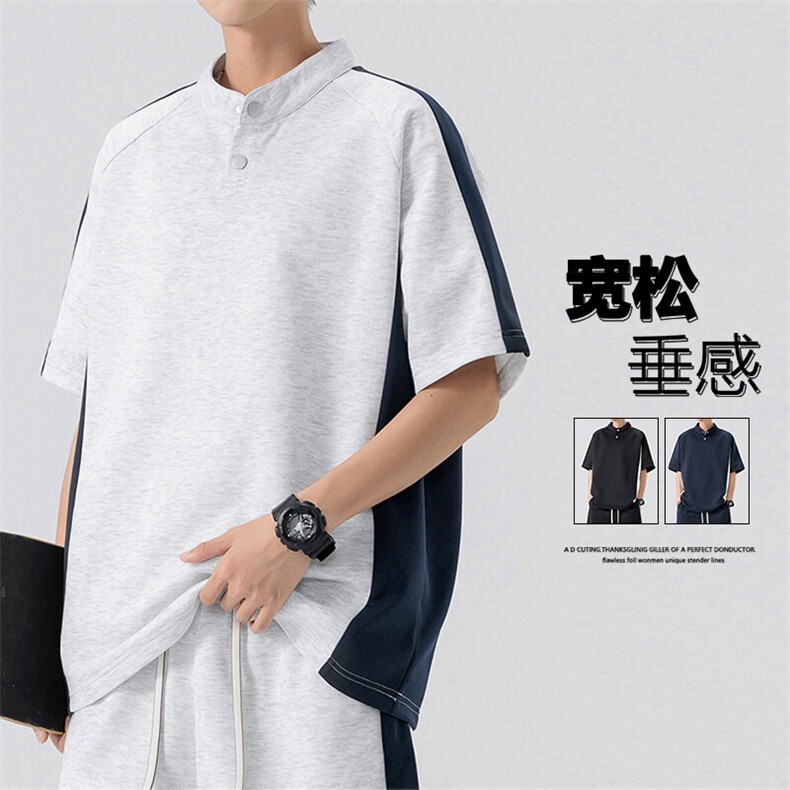 2522-P30控49大码元 大码潮牌美式休闲炸街t恤男图片