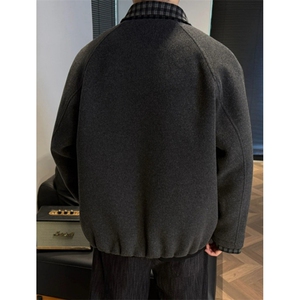 冬季新款加棉假两件拼接潮流轻奢夹克外套男款简约风 MA504图片
