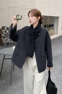 复古高级感毛呢外套女冬季2025新款韩系气质时髦减龄超火羊毛大衣图片
