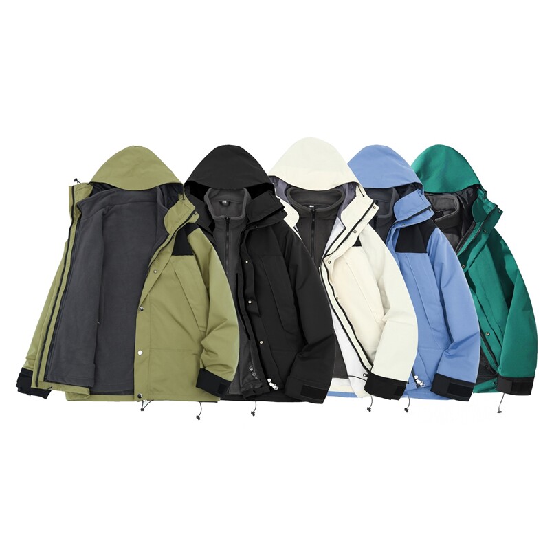 加厚新款冲锋衣可拆卸户外登山三合一登山服A061-AJ00490-特P115,男装夹克,电商A061