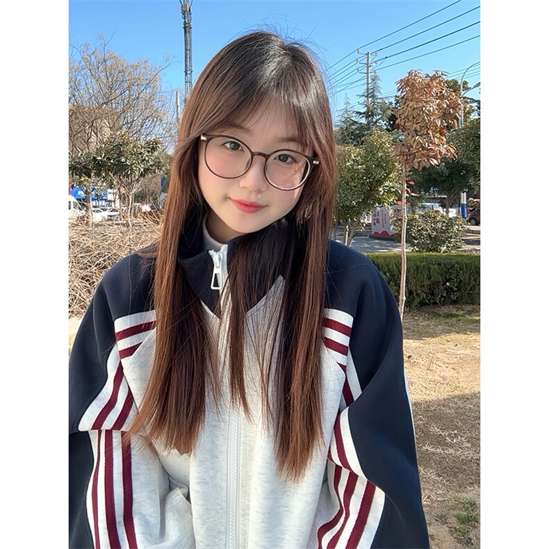 抖音得物高品质美式高街重磅结构织带拼接撞色立领卫衣外套CM41,男装卫衣,电商A486