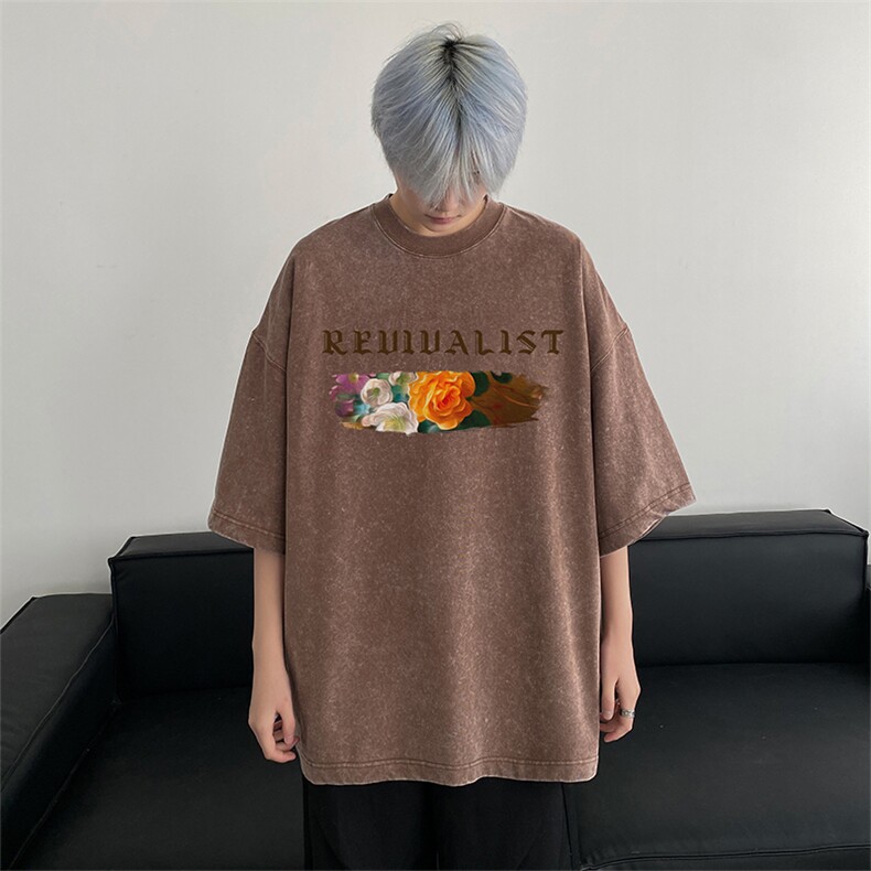 得物直播品质240重磅水洗xz605-dsx155-特批30控49,男装T恤,星座605(原A050)
