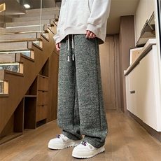 08秋冬季新款粗纱混纺毛呢裤宽松直筒裤子潮X211-1-K2466-P60，男装休闲裤，星座211-1