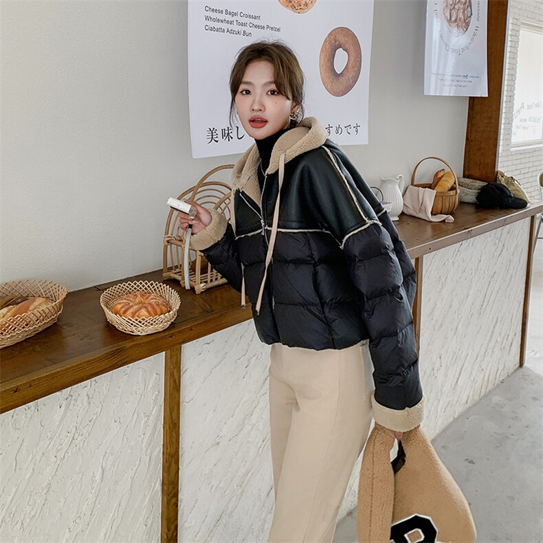 时尚保暖羽绒服女短款显瘦百搭秋冬外套,女装羽绒服,秋水欣儿