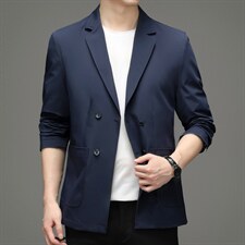 休闲西装男2023秋季新款男士宽松外套西服中年商务休闲男装上衣，男装西服，电商B212（原钱塘6029）