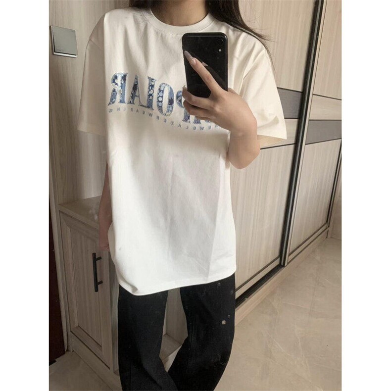 【有货】BK931CC-特P33无限循环碎花贴布短袖T恤男女,男装T恤,星座1007（原301D）