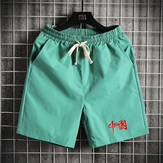 DK39276-P15港风休闲短裤男士大码运动五分裤男中裤男马裤网格，男装休闲裤，电商A040A