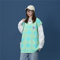 针织马甲百搭学院风JKDK校服班服制服情侣装//A338-1BX003P60，男装工装外套，电商D325