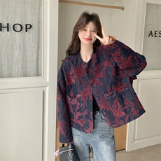 定制高级牛仔提花面料612-P175-288-牛仔上衣外套，女装短外套，2C275