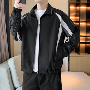 2025新款现货小米格撞色夹克男立领上衣外套DSA157B-J1572-P75图片
