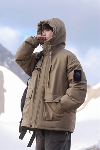 Y0307-P240 冬季新款85%白鸭绒连帽工装羽绒服外套图片