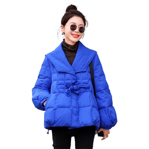 羽绒服女短款冬季2024新款宽松韩版小个子冬装90白鸭绒厚外套现货图片