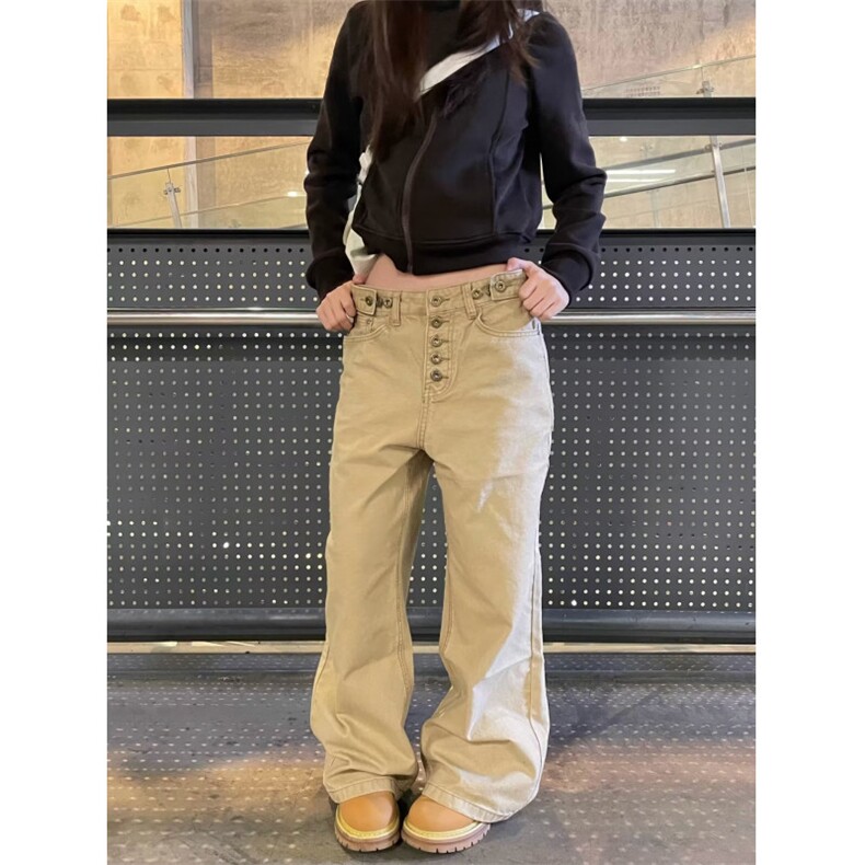 牛仔裤男新款休闲宽松直筒裤美式复古潮做旧水洗裤子LB51099-P53,男装牛仔裤,星座1008