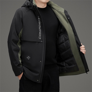 新款男士羽绒服短款冬装外套休闲户外冲锋衣加厚MJ9555-P243图片