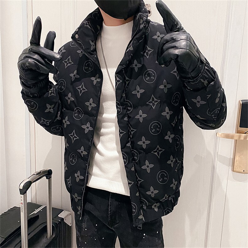 312A-5-601-P125冬季夜光社会小伙立领棉衣韩版潮流棉服A,男装棉衣,星座312A-5