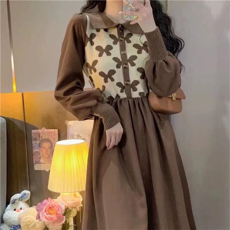 秋装新款连衣裙，女装连衣裙，琴菲儿