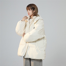 2025连帽羽绒棉服中性潮流港风宽松美式女生痞帅重磅M877-TP95，男装棉衣，电商A170