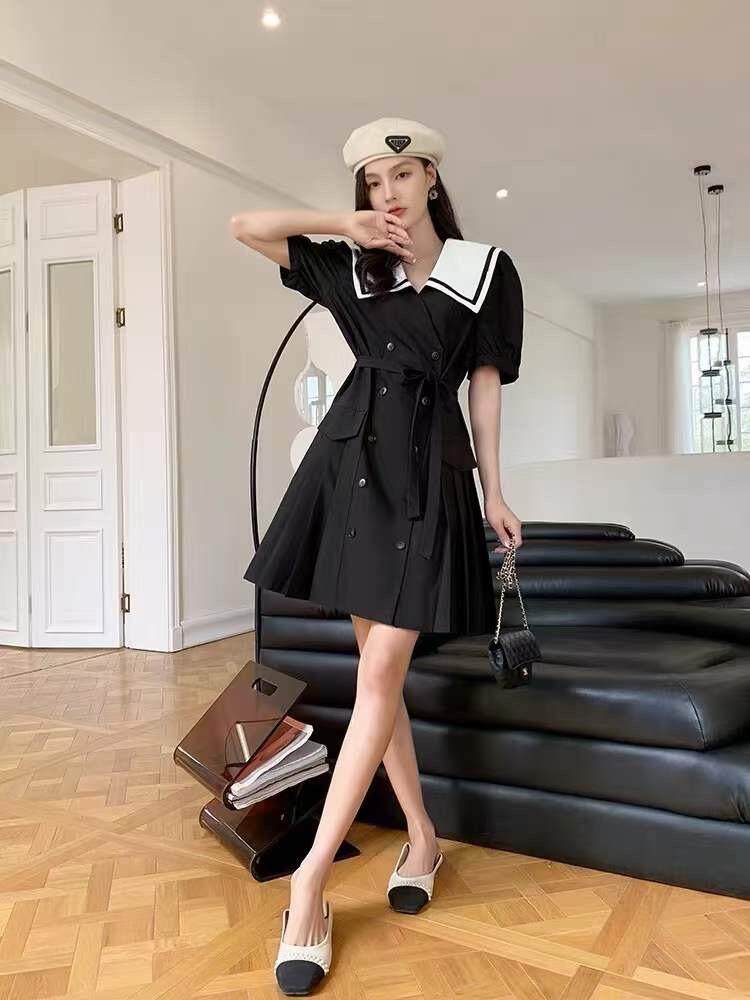 欧货同款海军领连衣裙，女装连衣裙，玩美