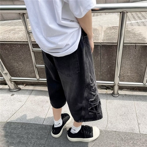 2024美式水洗做旧牛仔短裤潮 D3013 P45图片