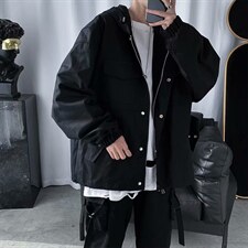 暗黑系春秋宽松外套男士ins韩版潮流机能风工装夹克百搭SY32-p65，男装夹克，星座1008-2