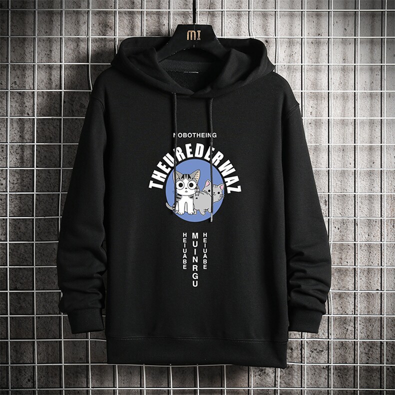 WY2160-P40纯棉连帽卫衣男大码运动帽衫宽松薄外套网格挂拍,男装卫衣,电商A040A
