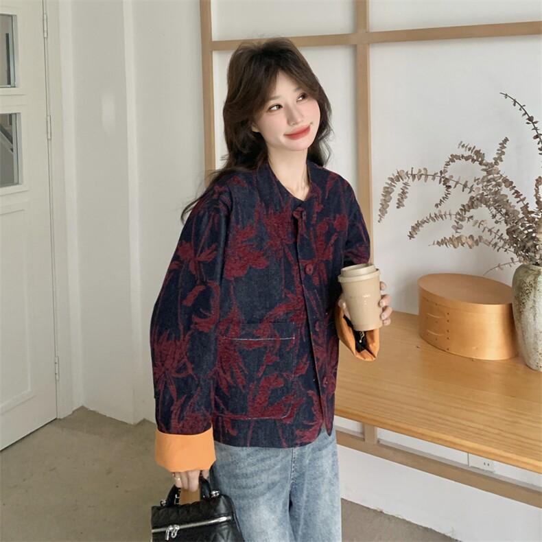定制高级牛仔提花面料612-P175-288-牛仔上衣外套,女装短外套,2C275