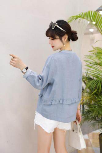 麻料薄外套，女装，依伊贝诺