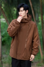 GDN68008春秋新款男士三防冲锋衣夹克连帽休闲时尚青年男装外套，男装夹克，电商B360