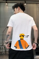 短袖t恤男孩圆领宽松夏季新款青少年初中纯棉百搭T桖T，男装T恤，星座509