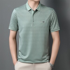 POLO衫男上衣半袖男装衣服男士体恤衫T恤潮牌休闲翻领爸爸短袖男图片