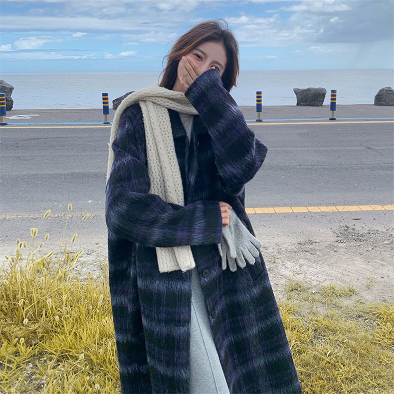 2025冬季新款呢料夹棉长款外套2C053/款号775/P195/K298,女装毛呢外套,2C053