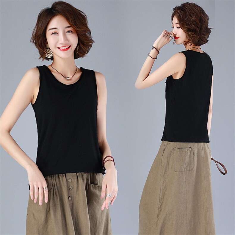 新款直筒常规圆领T恤纯色2021夏季，女装T恤，小林双子