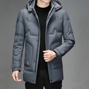 2023冬季新款90白鸭绒休闲中长款绒服男士立领大衣男SJ78239-P315图片