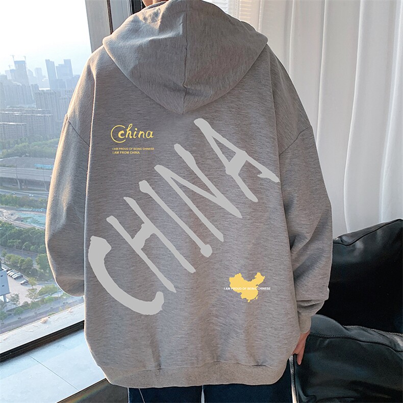 KS21208-P38 加绒-P43 连帽开衫卫衣男运动外套大码班服图片