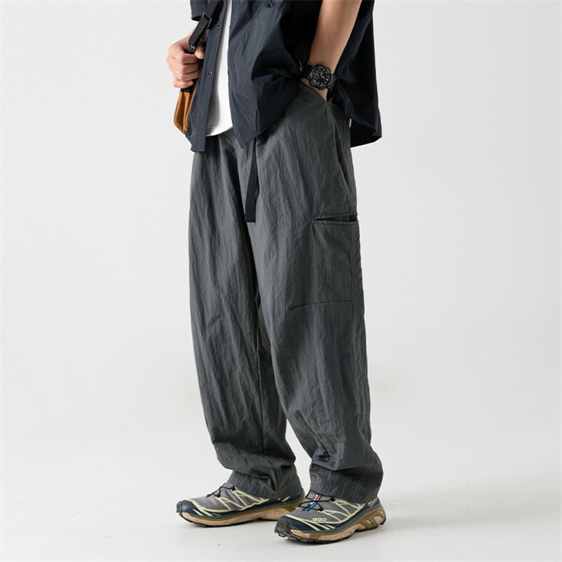 日潮卡扣腰带设计工装裤2025秋季新款侧边口袋男KB2155-P50控78,男装工装外套,电商A362