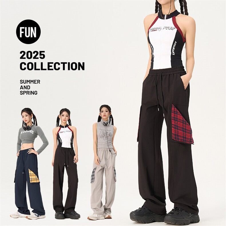 多口袋工装直筒休闲裤子男2025春秋季新款宽松运动，男装工装外套，星座1206（原A206）