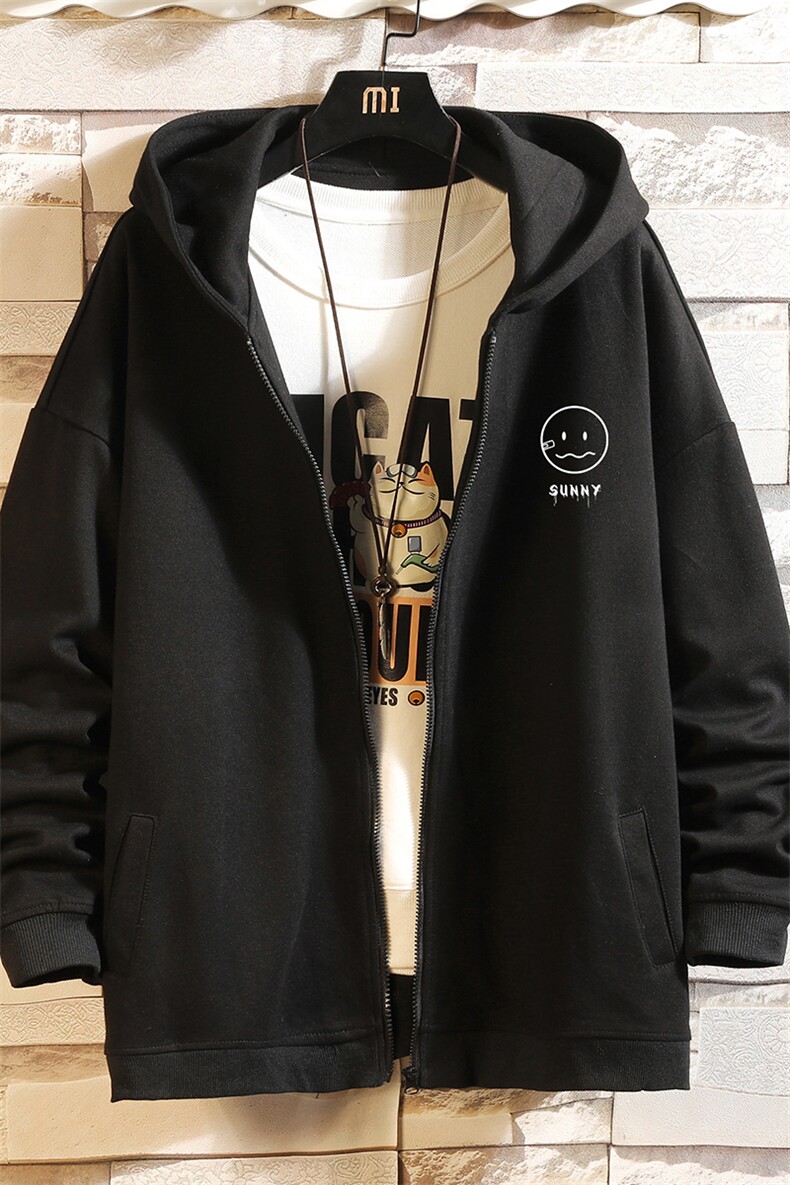KS21072-P38加绒款-P43连帽开衫卫衣男运动外套大码班服砖墙,男装卫衣,电商A040A