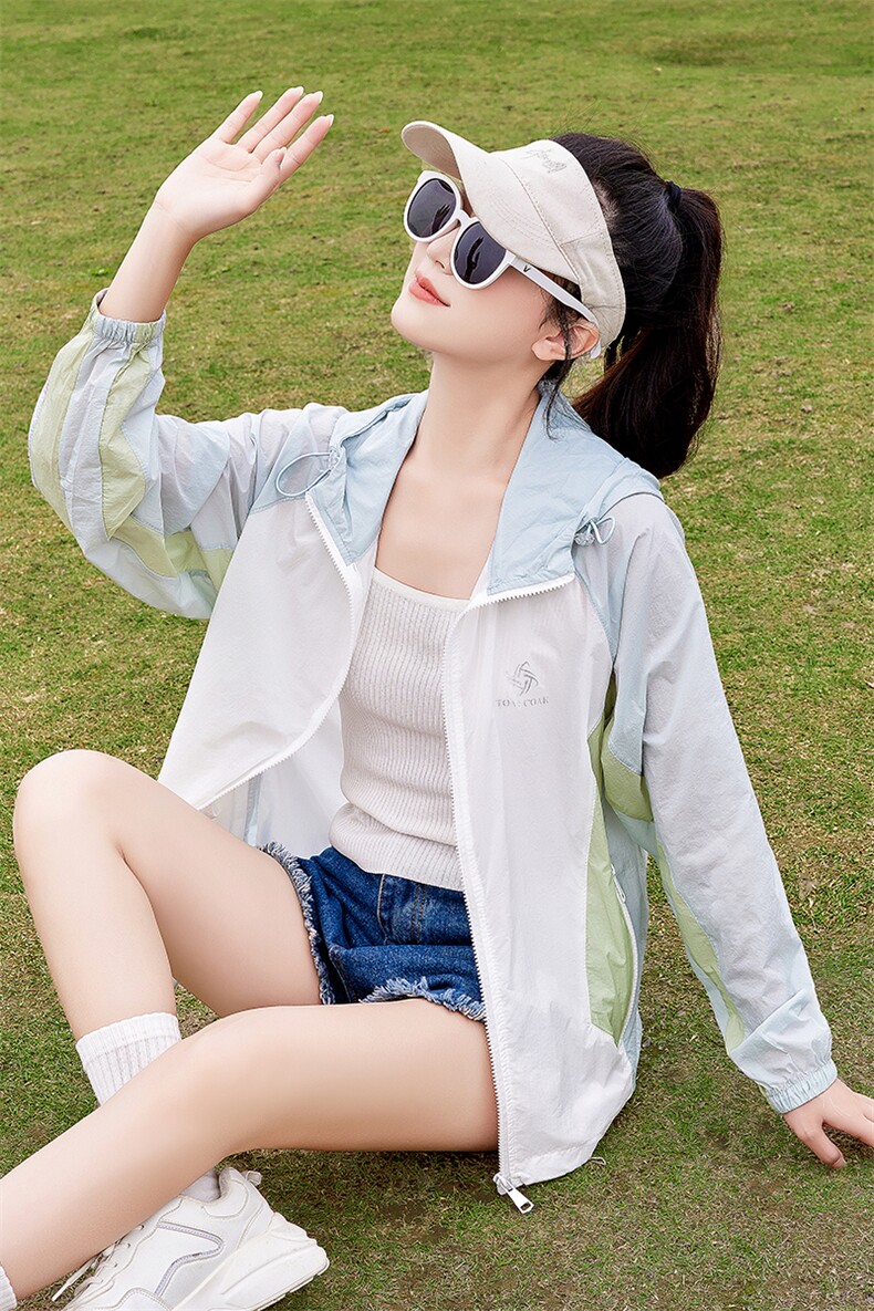 现货！！防晒衣女2024夏季新款时尚透气防晒衫薄外套,女装防晒衣,以桐