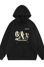白底23新款秋季时尚百搭宽松潮流字母印花连帽卫衣W6295P40控58，男装卫衣，电商A268-1