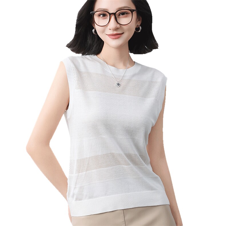 2025夏季新款纯棉内搭吊带背心女士外穿无袖一体针织打底无袖上衣,女装背心吊带,冀清阳荣