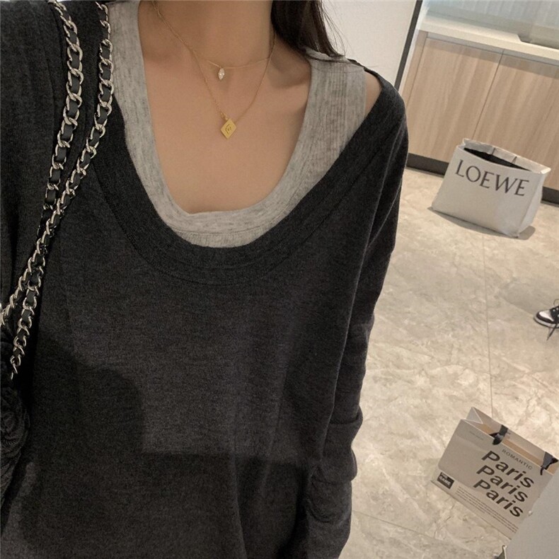 两件套毛衣，女装针织衫/毛衣，XTZ style