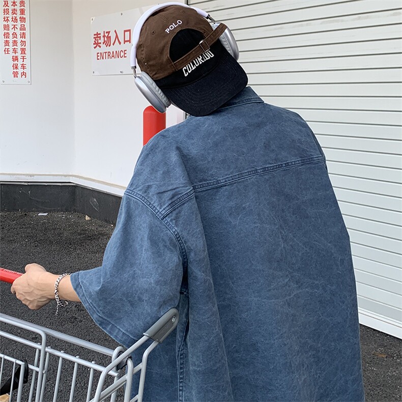 特P45无差价新款时尚夏款休闲衬衫-UF3C2075港风,男装衬衫,电商A003