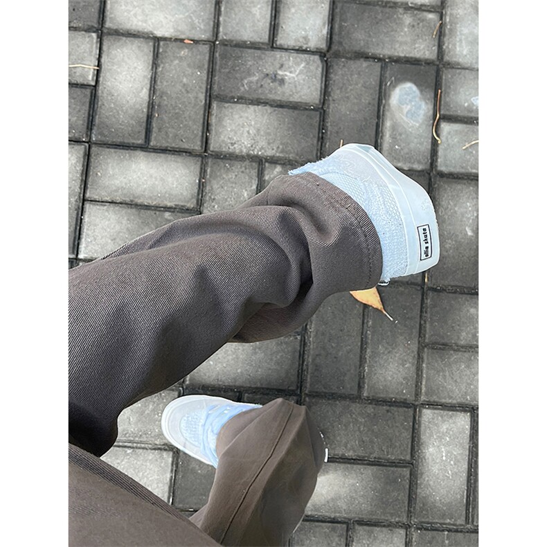 博主图棕色古着牛仔裤男秋冬微喇叭cleanfit裤子KZA30-1-P55,男装牛仔裤,星座1007（原301D）