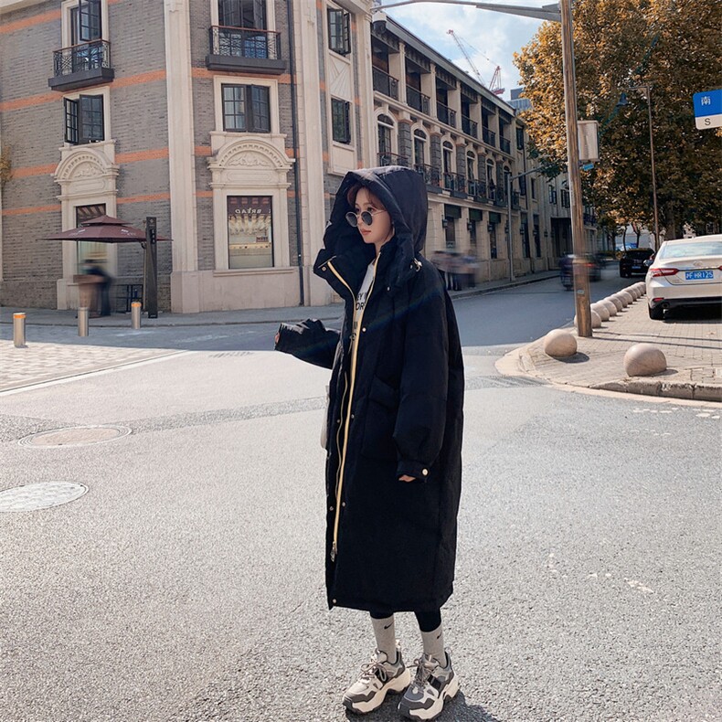 现货主推款东新款韩版宽松贴标连帽棉衣棉服女棉袄厚外套上衣,女装棉衣/棉服,浙宝186