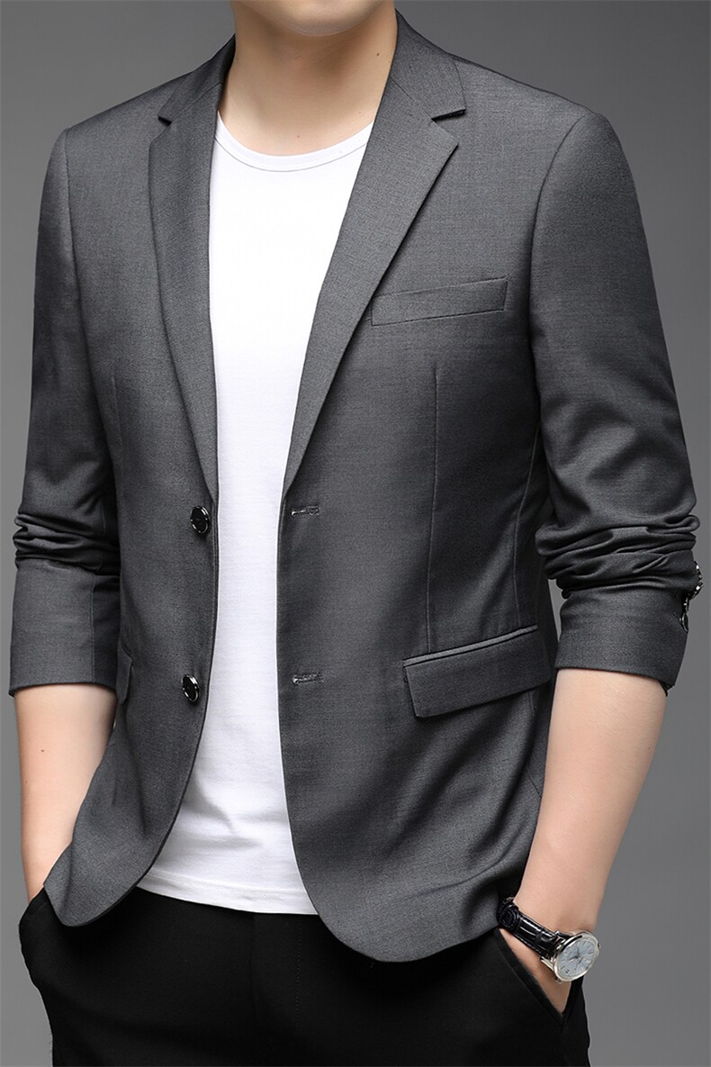 87882-1秋季新款西服男修身晚礼服双扣P118图片