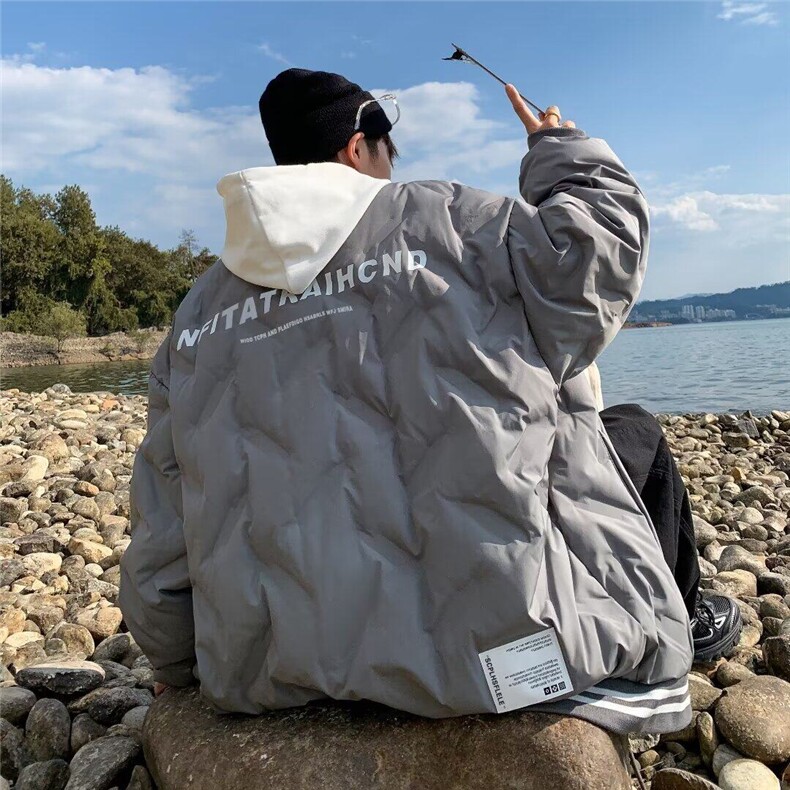 DJ9904-P68潮牌棒球棉服男冬季美式复古宽松高级感情侣棉衣外套,男装夹克,星座603-2