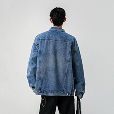 25款抖音品质牛仔夹克宽松韩版工装潮流水洗外套N995/P98148，男装夹克，星座202